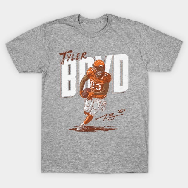 Tyler Boyd Cincinnati Chisel T-Shirt by MASTER_SHAOLIN